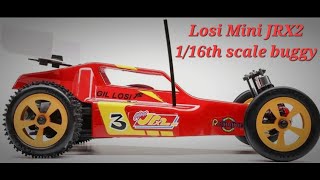 Losi Mini JRX2 116th scale 2wd buggy unboxing video [upl. by Daly596]