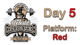 World Masters Weightlifting Championships  Day 5  Red Platform [upl. by Torrlow196]