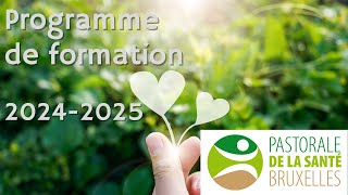 Programme de formations 20242025 de la Pastorale de la Santé [upl. by Earla]