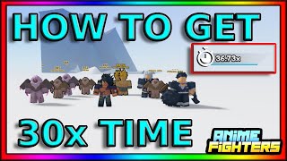 HOW TO GET 30x TIME MULTI IN ANIME FIGHTERS SIMULATOR INFINITE DIVINE METHOD [upl. by Box909]