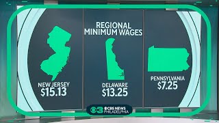 New year new minimum wage for New Jersey and Delaware  but not Pennsylvania [upl. by Miran]