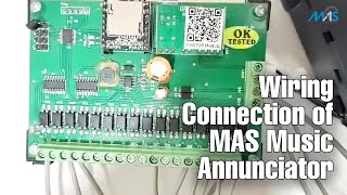 Wiring Connection of MAS Music Annunciator in Hindi  MAS Industries [upl. by Lalitta]