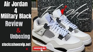 Explore the Air Jordan 4 Retro Military Black  StockXShoesVIPnet Edition [upl. by Ainirtac]