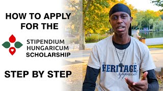 APPLY FOR STIPENDIUM HUNGARICUM SCHOLARSHIP STEP BY STEP GUIDE  202526 [upl. by Nagad]