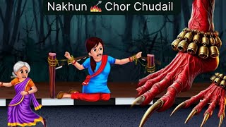 Nakhun Choor Chudail 💅 ¦ Witches Nails Theif ¦Bhutiya kahani ¦ souteli Dadi story [upl. by Ennairac]