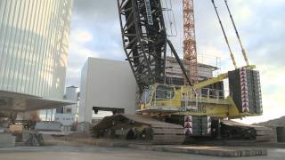 Liebherr  LR 16002 assembly of a Mixing Tower [upl. by Averil]