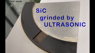 SiC grinded at ULTRASONIC 20 linear [upl. by Nawtna842]