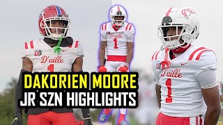 1 RANKED WR Dakorien Moore Junior SZN Highlights Duncanville HS [upl. by Kalie407]