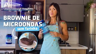 Brownie de Microondas sem farinha  Culinária Fit [upl. by Levania557]