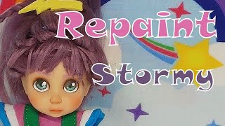 Repaint Rainbow Brite Stormy Custom Doll [upl. by Leavitt]