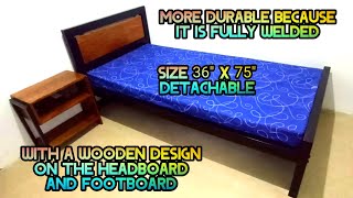 HOW TO BUILD A METAL BED FRAME  DETACHABLE BED FRAME diy metalbed metalframe [upl. by Chiles]