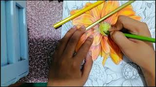 Flowers Coloring Book Fell asleep while editing this video [upl. by Ume]