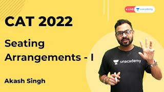 Seating Arrangements  P1  logical reasoning for cat exam  CAT 2022 preparation  Akash Singh [upl. by Reisinger]