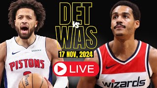 🔴LIVE  Washington wizards Vs Detroit Pistons Full Game  NBA Live  NOV 17 2024  2k [upl. by Heater98]