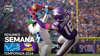 Detroit Lions vs Minnesota Vikings  Resumen en español  NFL Semana 7  Highlights 2024 [upl. by Akemhs770]