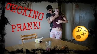 CHOKING PRANK ON BOYFRIEND [upl. by Craw]