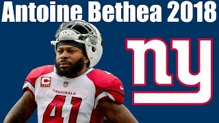 Antoine Bethea Giants S 2018 Highlights [upl. by Yenolem]