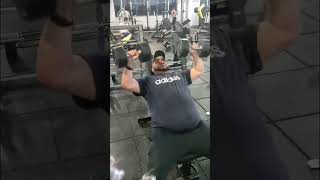 Chest incline bench 20kg 10reps gym motivation mentalhealth goal2 80kg obstacles strong [upl. by Giah]