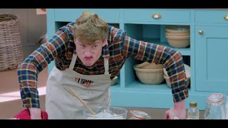 James Acaster on The Great Celebrity SU2C Bake Off  Series 2 Episode 2 [upl. by Arimaj840]