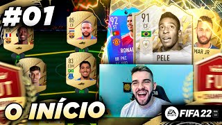 O INÍCIO COMEÇANDO DO ZERO NO ULTIMATE TEAM FIFA 22 [upl. by Asiulairam]