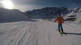 Ventina BreuilCervinia  Ski in Italy  GoPro Hero 5 Black  HD Video [upl. by Anaicul]