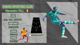 MAMADOU FALL  ARRIERE DROIT  DAKAR SPORTING CLUB  CV VIDEO [upl. by Menell]