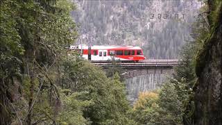 Le Trétien 29092023  Mont Blanc Express et le Viaduc audessus des Gorges du Triège [upl. by Enyaht]