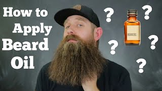 Basics  How to Apply Beard Oil [upl. by Kenton]