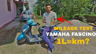 Yamaha fascino Scooty Mileage Test  Unexpected Mileage 😯 In Local Area viral anshulvlogs [upl. by Puritan]