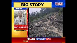 Sikkim NH10 Blocked Due To Landslide At Multiple Locations PWD Road Cleaning Operation Underway [upl. by Olney]