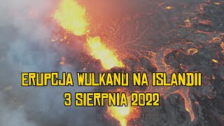 WYBUCH WULKANU NA ISLANDII 2022 ERUPCJA WULKANU FAGRADALSFJALL [upl. by Baecher675]