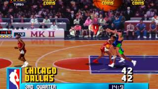 NBA Jam  Arcade 1993  Chicago Bulls vs Dallas Mavericks  Comentado en español [upl. by Eejan]