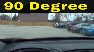 90 Degree Reverse ParkingBeginner Driving Lesson [upl. by Whang]