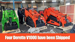 Four Derette V1000 mini skid steer loaders have been shipped [upl. by Liagibba]