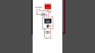 220V AC to 12V DC Convertor Circuit Without transformer shorts pbexperiment [upl. by Rudelson]