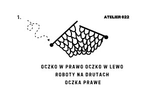 III Oczko w prawo oczko w lewo Jak wykonać oczka prawe [upl. by Joelle]