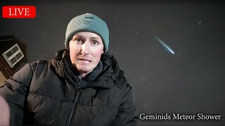 🌟 GEMINIDS METEOR SHOWER LIVE  STARGAZING ✨🚀👩‍🚀🔭 [upl. by Constanta867]