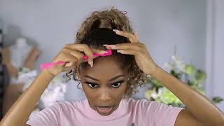 How To Install Remy Deep Wave Ponytail [upl. by Yeh990]