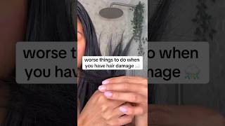 nothing cause more breakage than this 😭  hair growth tips youtubeshort hair hairgrowth [upl. by Navets]