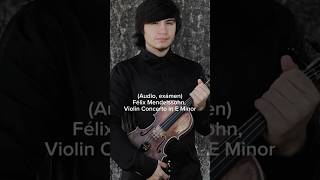 F Mendelssohn Violin Concerto in E Minor 1st movement  Concert excerpt [upl. by Adaner350]