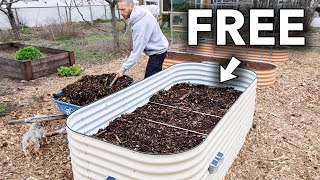 Fill Your Raised Garden Bed for FREE 😮 [upl. by Mufi680]