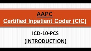 ICD10PCS amp IPDRG Coding  INTRODUCTION [upl. by Yursa]