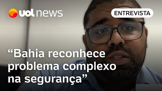 Violência na Bahia secretário de Justiça fala das ações dos governos estadual e federal [upl. by Ydnas]