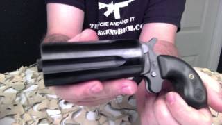 Cobray Pepperbox Derringer 410 Pistol Overview  Texas Gun Blog [upl. by Annaed328]