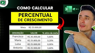 Como Calcular Porcentagem Entre Dois Valores No Excel  Aumento em [upl. by Cassidy]