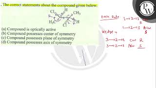 The correct statements about the compound given below \ \mathrm [upl. by Orpah]