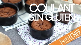 Coulant de chocolate cremoso sin gluten  Petitchef [upl. by Cuthbert]