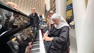 Nun With A Mission Plays Angelic Piano [upl. by Inalaehon538]