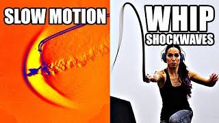 How does a whip break the sound barrier Slow Motion Shockwave formation  Smarter Every Day 207 [upl. by Holbrooke]