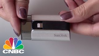 SanDisk iXpand Flash Drive Unboxing  CNBC [upl. by Euphemie]